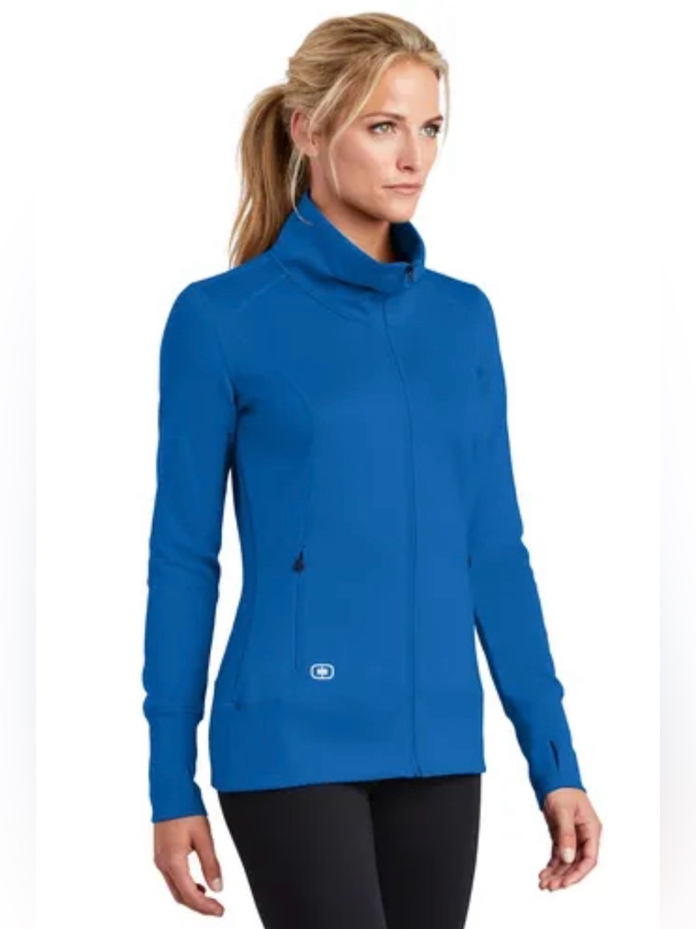 OGIO Women's Royal Blue Structured Full-Zip Jacket